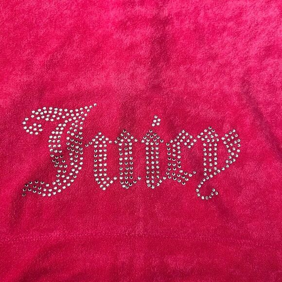 Juicy Couture Bling Terry Tracksuit Hoodie & Shorts Set- Size Medium - Picture 9 of 15